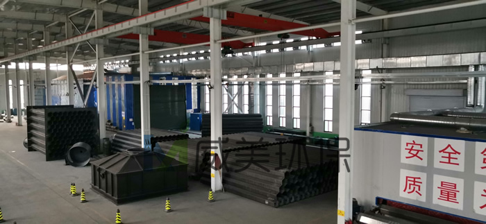 威美玻璃鋼陽極管生產車間